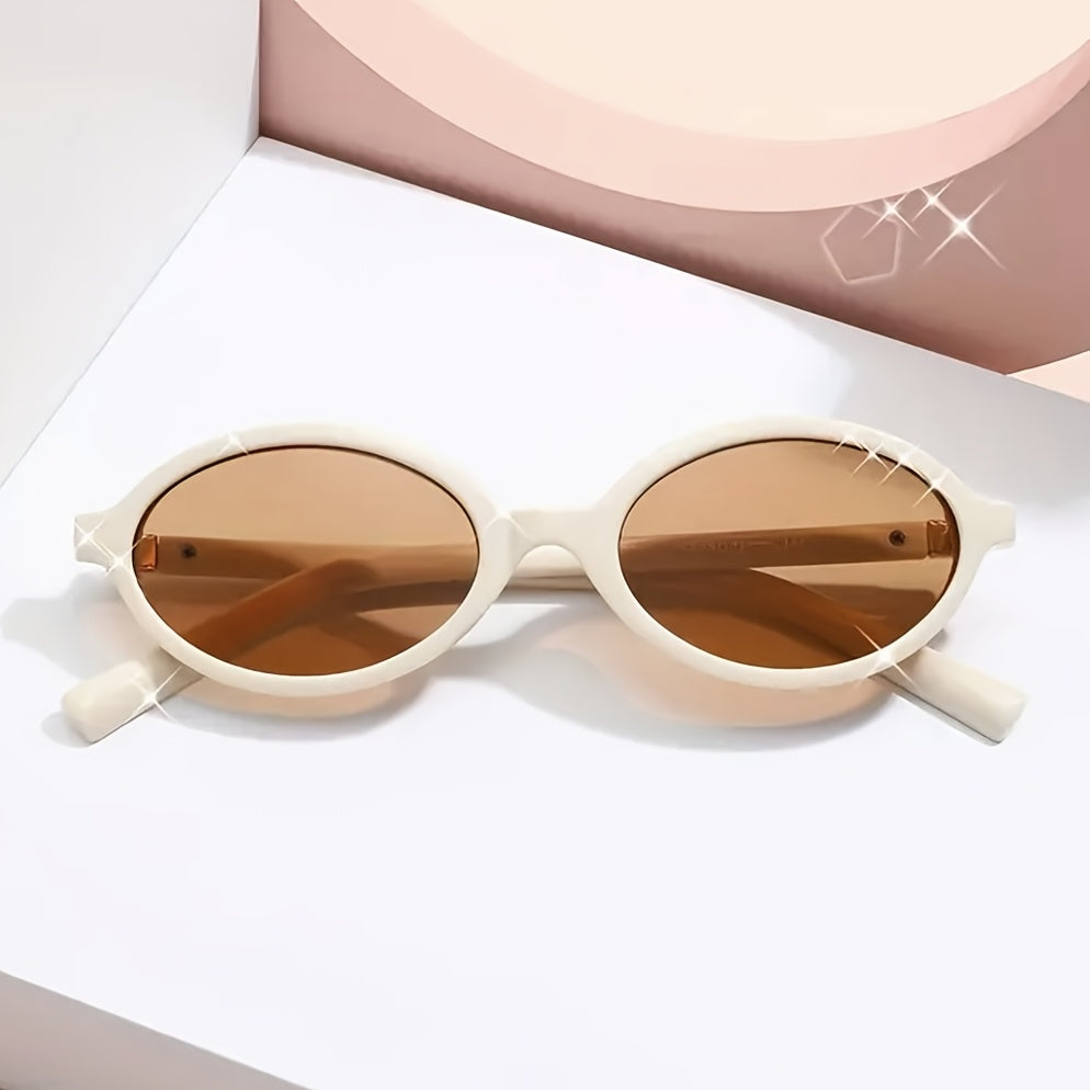 Veloura - Modieuze retro zonnebril met ovale glazen voor vrouwen