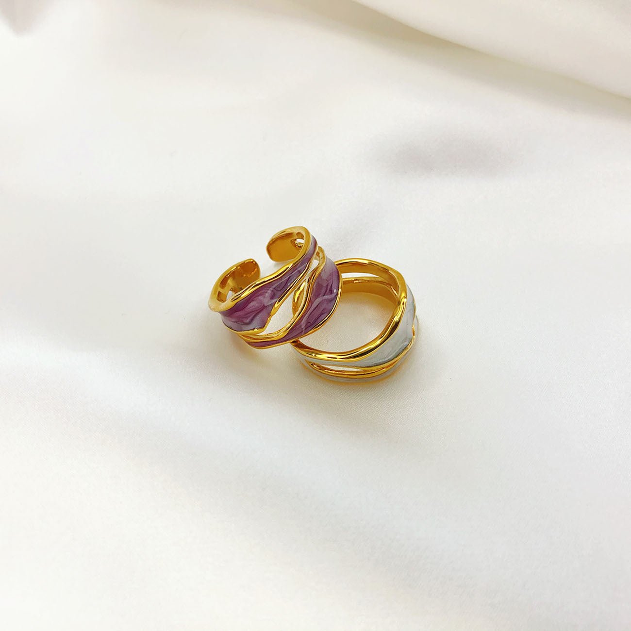 Tyressa - Elegant goudkleurige ring