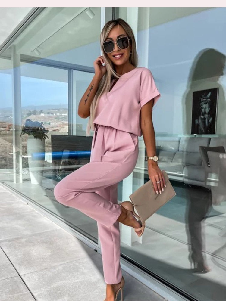 Yasmina - Kortemouw jumpsuit
