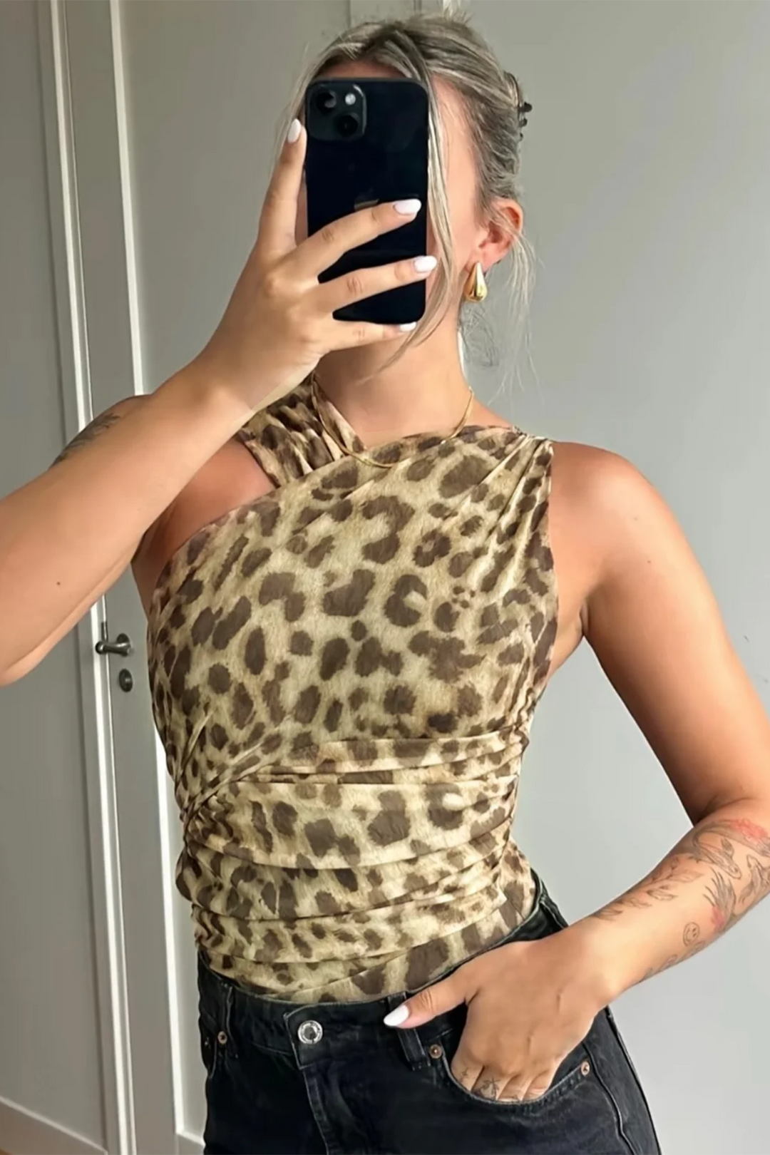 Zarah - Luipaard Top