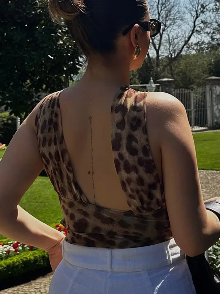 Zarah - Luipaard Top