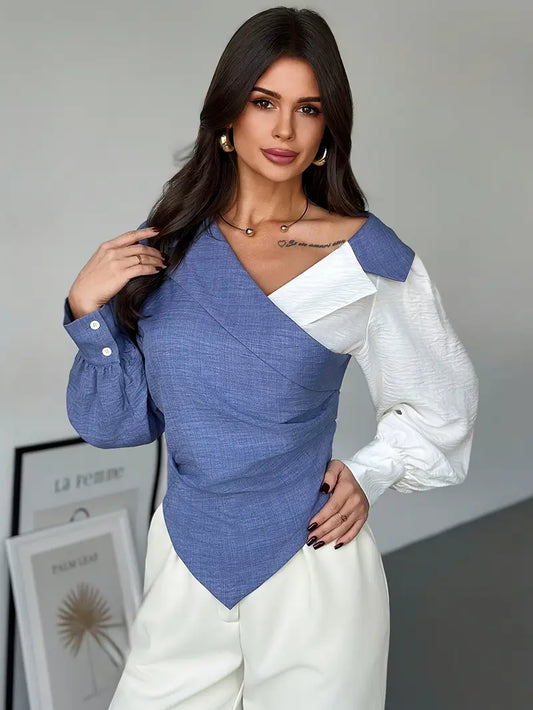 Norelle - Asymmestrische blouse