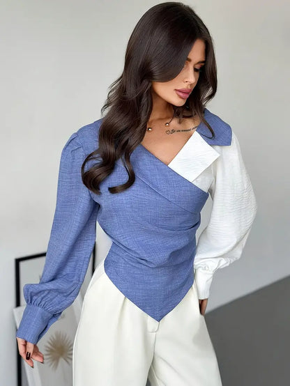 Norelle - Asymmestrische blouse