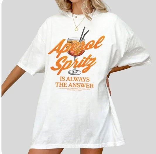 Kalani - Aperol spritz oversized t-shirt