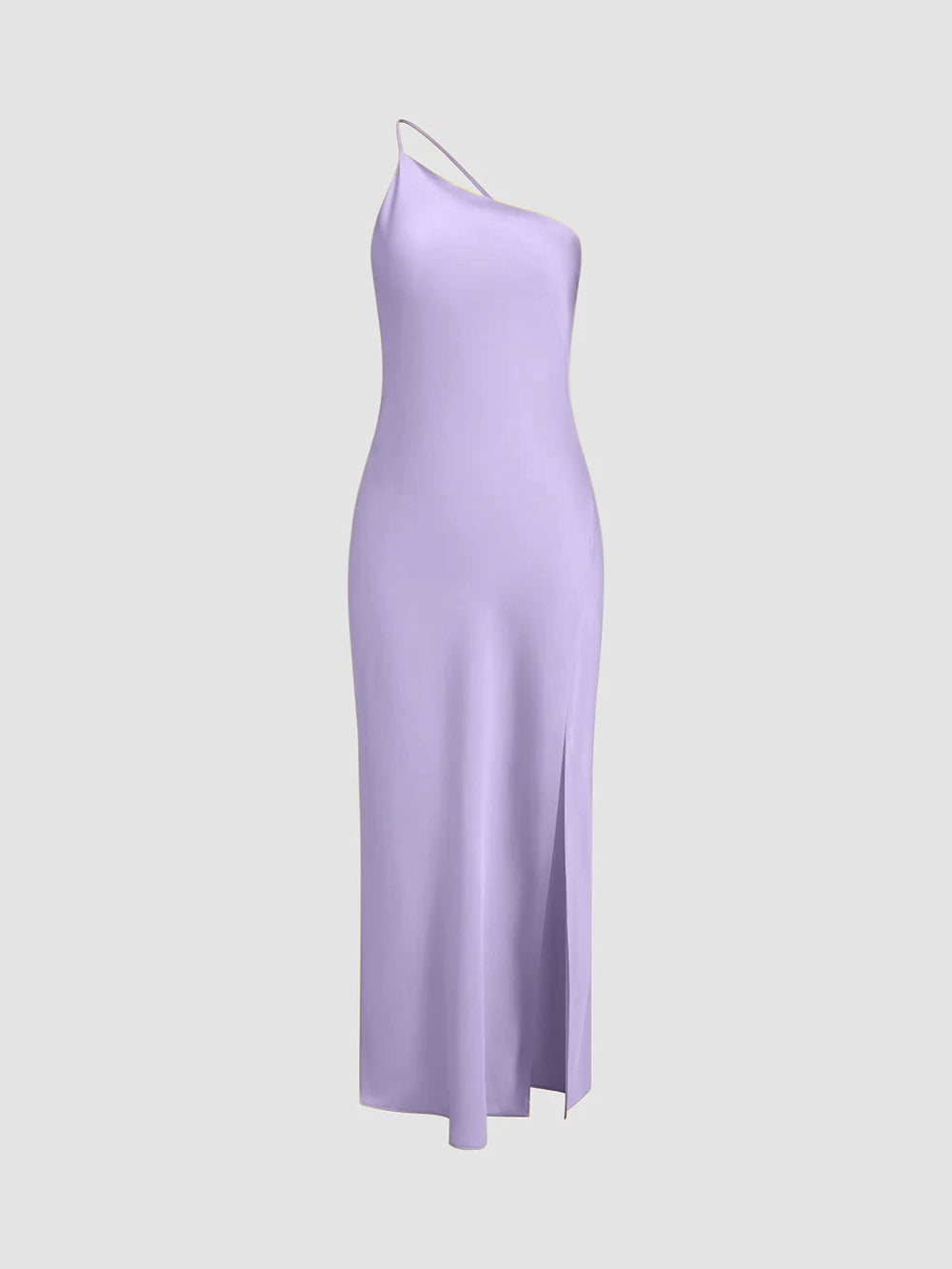 Soraya - Satijnen maxi jurk met open rug en split