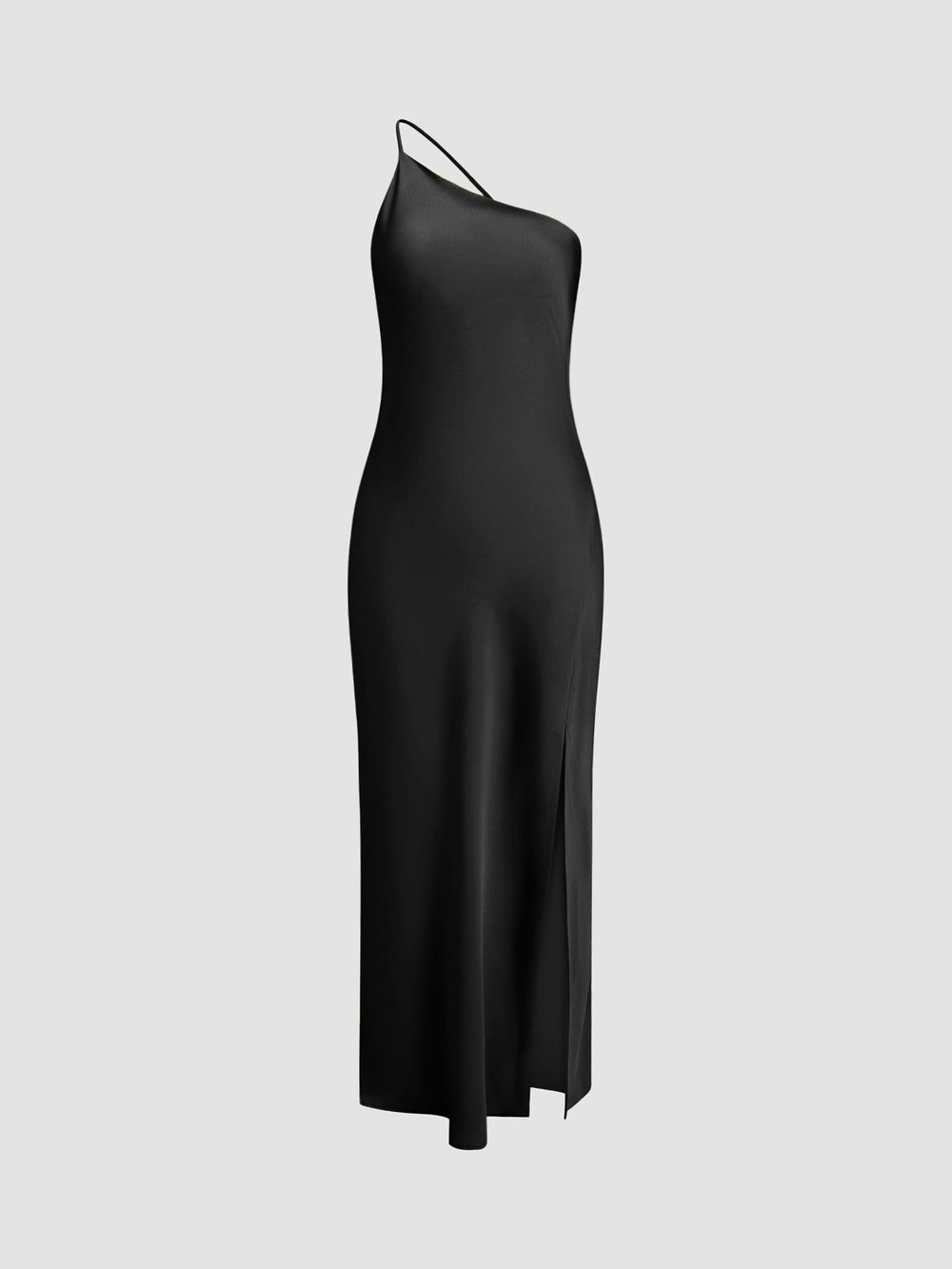 Soraya - Satijnen maxi jurk met open rug en split