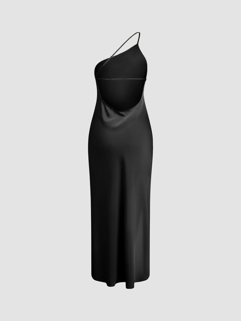 Soraya - Satijnen maxi jurk met open rug en split